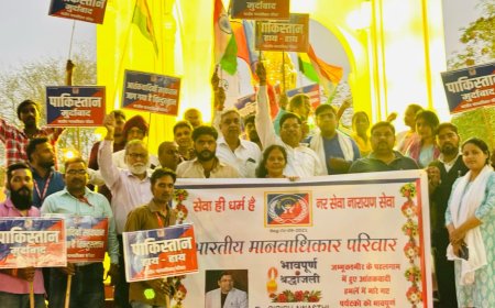 पहलगाम आतंकी घटना प्रदोष भारतीय मानवाधिकार परिवार ने दी लखनऊ में श्रद्धांजलि