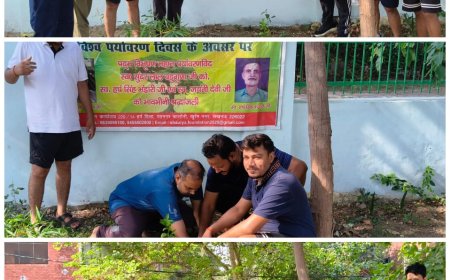 विश्व पर्यावरण दिवस पर किया गया शौर्य फाउंडेशन द्वारा पौधारोपण 