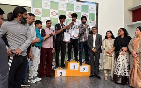 ग्रीनबेरी वर्ल्ड स्कूल में राज्य स्तरीय आर्म रेसलिंग चैंपियनशिप का सफल आयोजन